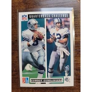 1991 Upper Deck Domino's Quarterback Challenge #47 Cowboy Gunslingers-Fresh Pull